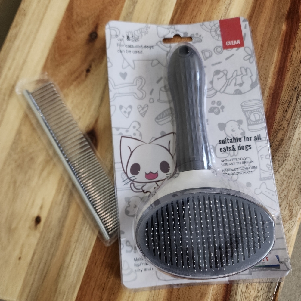 NEW Cats Dogs Undercoat Comb Metal Comb Dematting Shedding Grooming Comb Brush